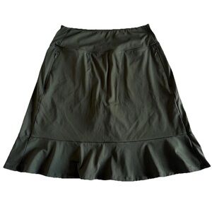 Viodia Skort Womens S Ruffle Hem Golf Tennis Prep Pickleball Stretch Zip Pocket
